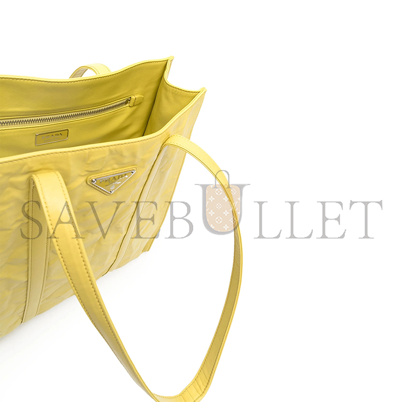 PRADA LOGO PLAQUE COLOR-BLOCK TOTE BAG 1BG459 (33*30*8cm) 